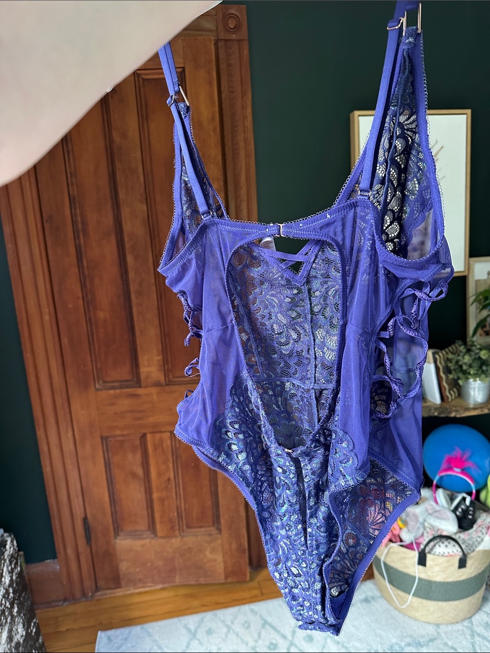SAVAGE X FENTY  blueish purple one piece lingerie - XL - Picture 7 of 8